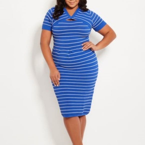 Ashley Stewart Dresses & Skirts - 1Left NWT Shrug Top Striped Skater Dress Plus Size